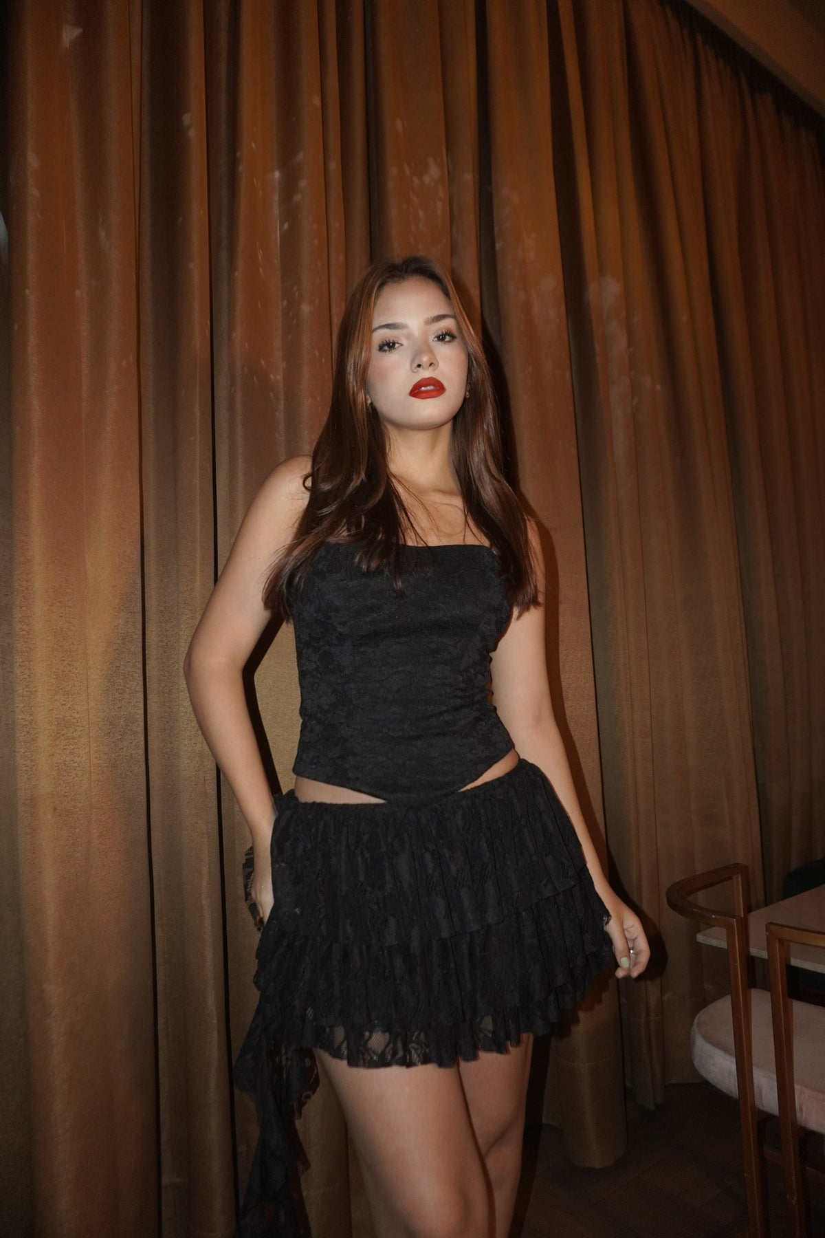 Corset Encaje Negro