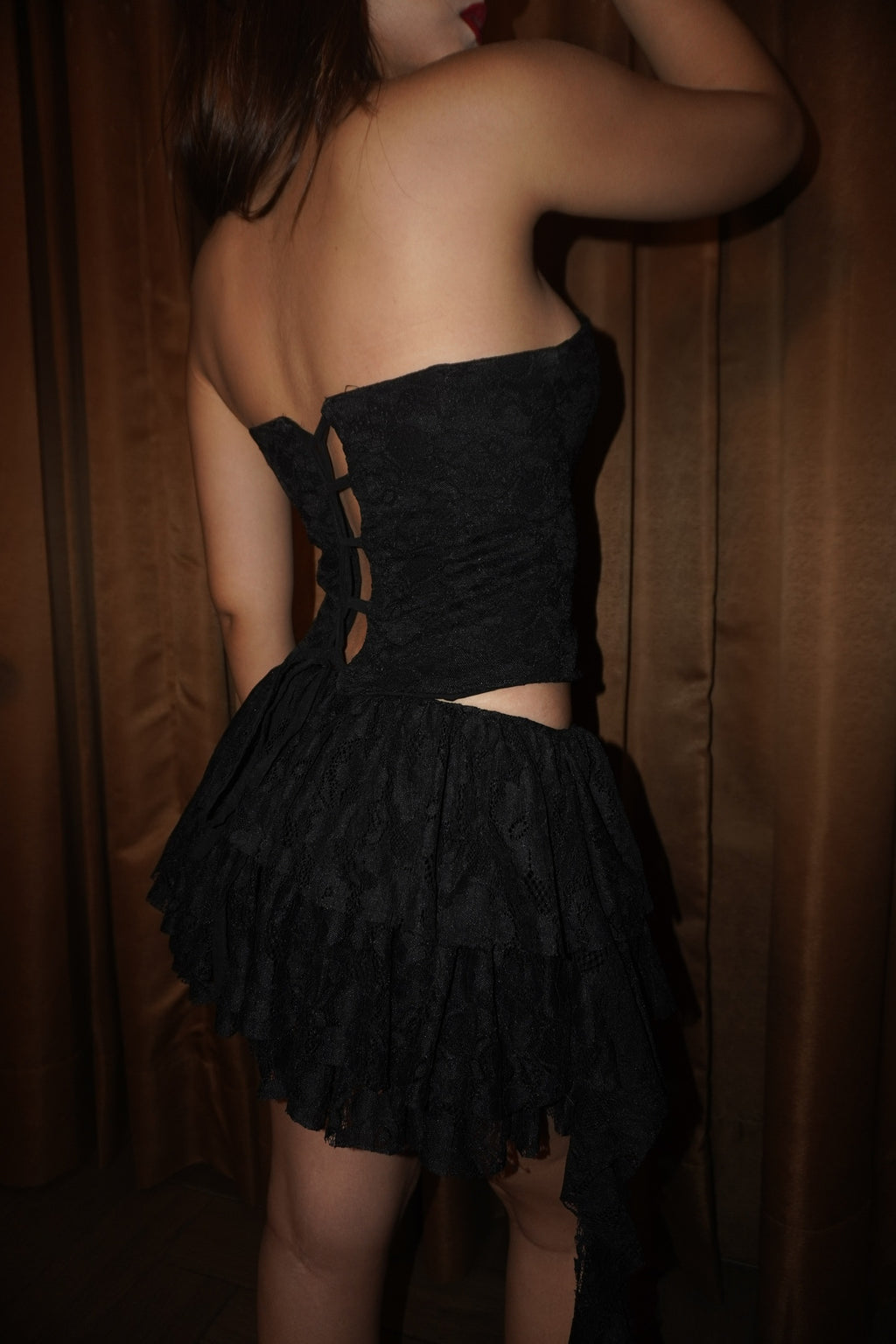 Corset Encaje Negro
