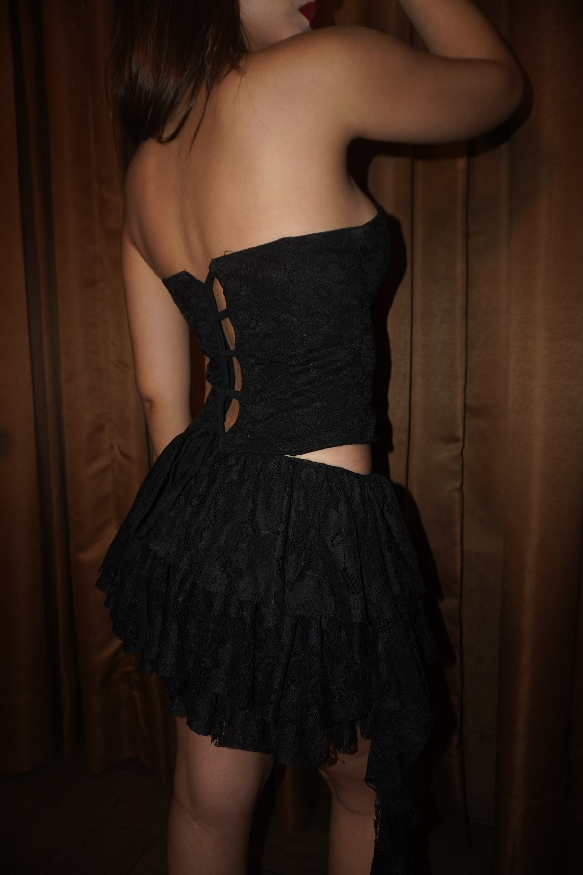 Corset Encaje Negro
