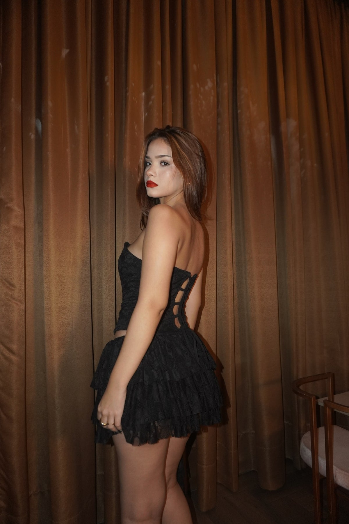 Corset Encaje Negro