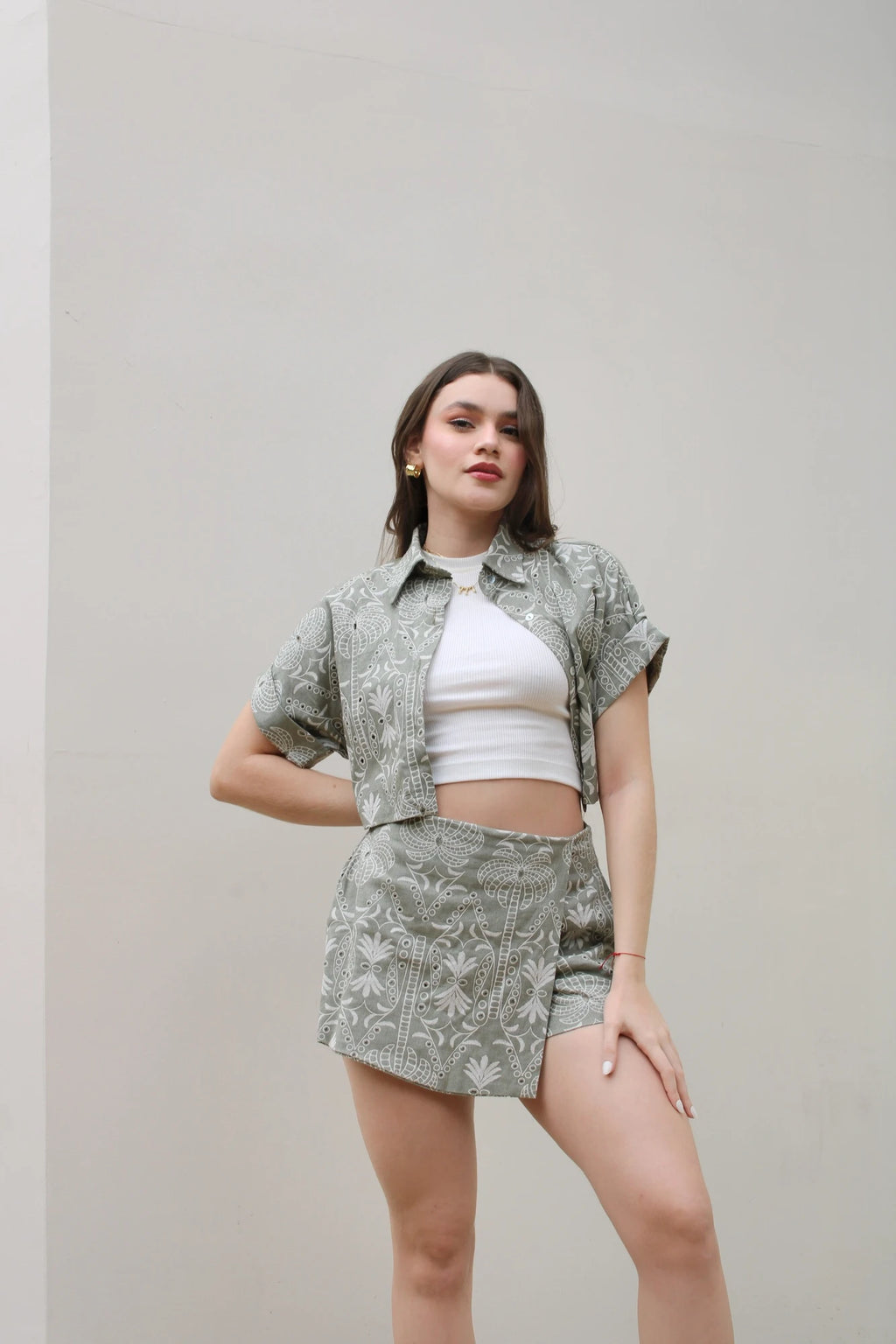 Camisa Ojalillo Verde