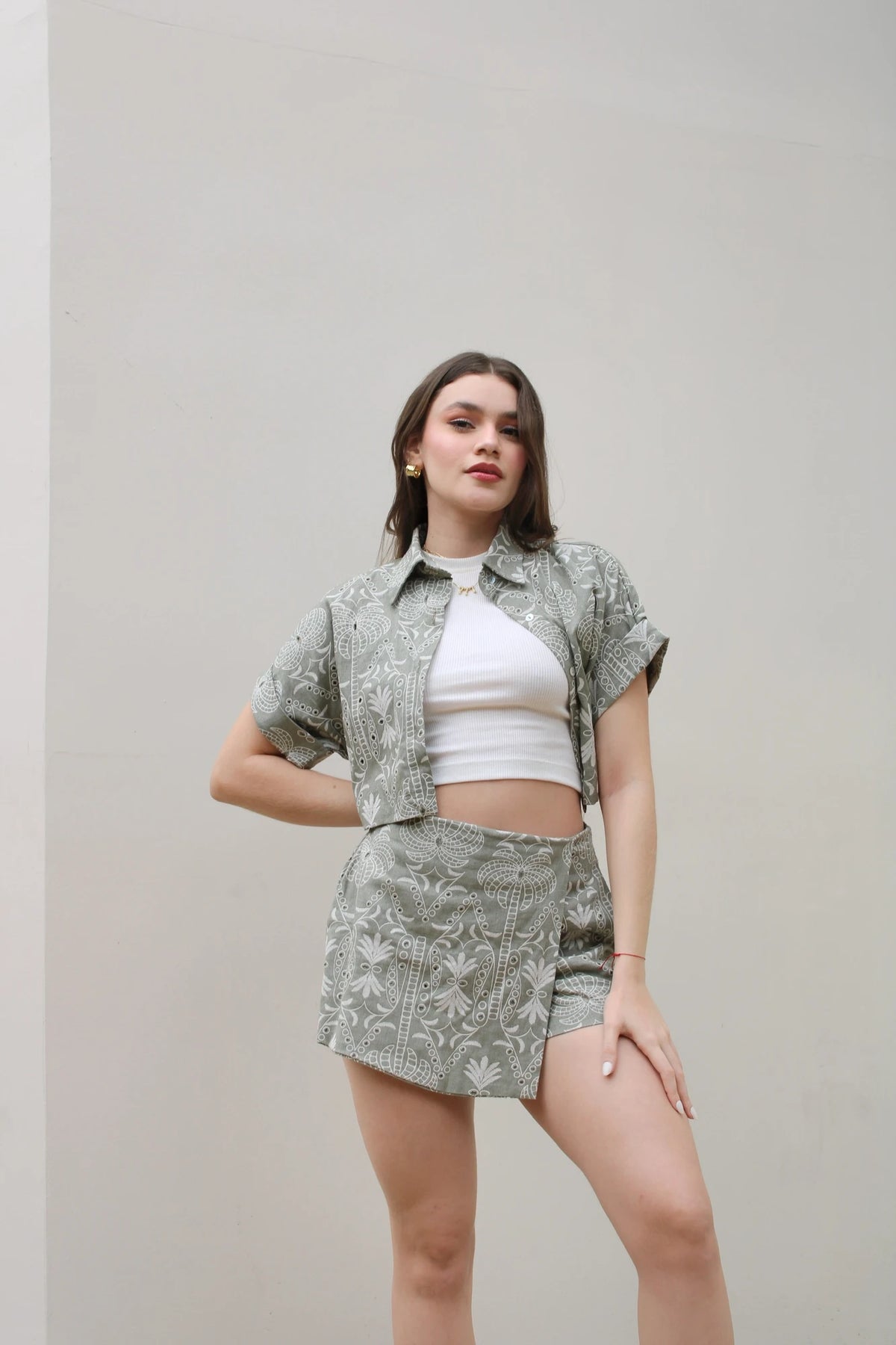 Camisa Ojalillo Verde
