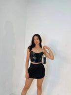 Falda Short Basic Negra