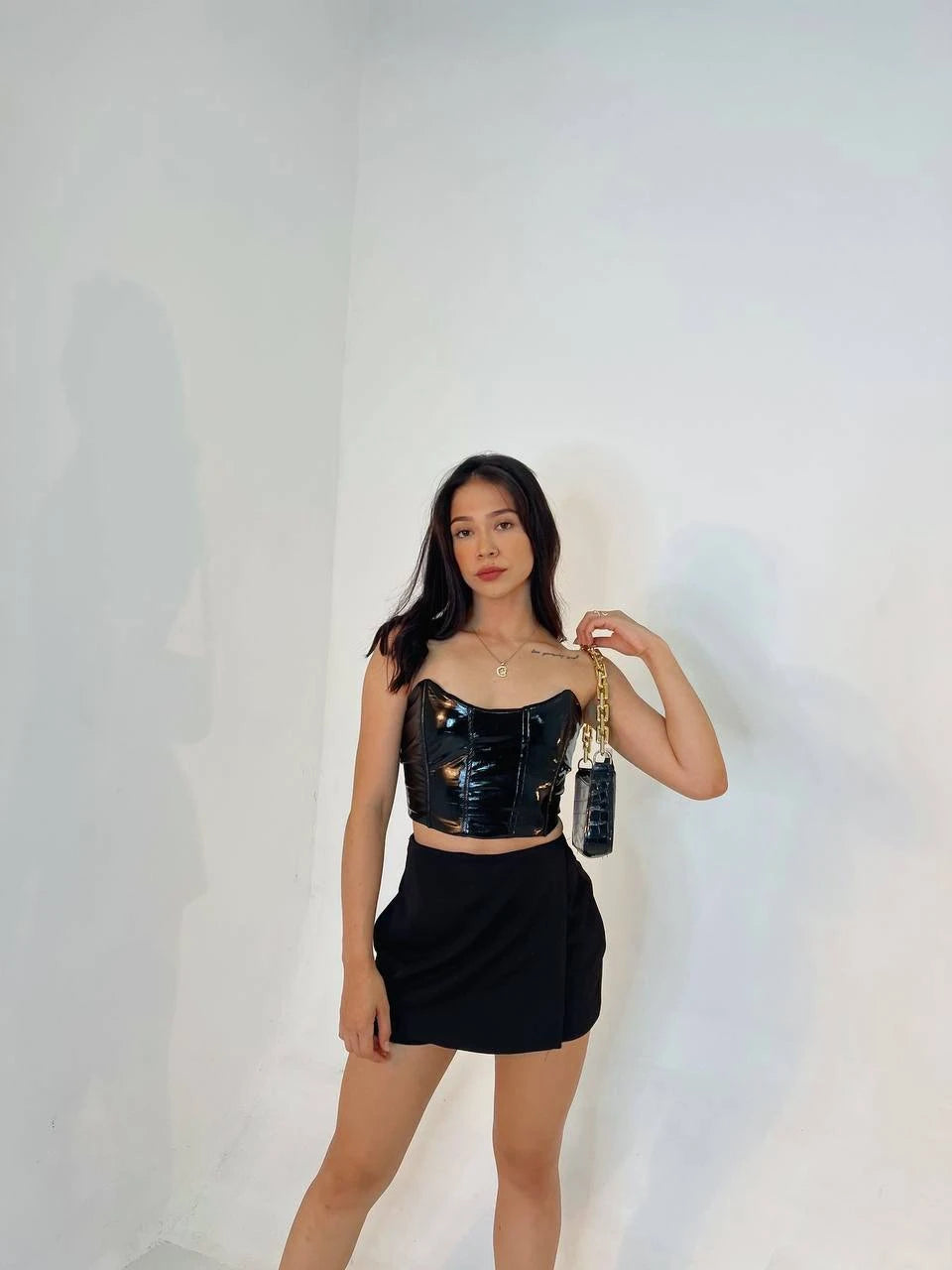 Falda Short Basic Negra