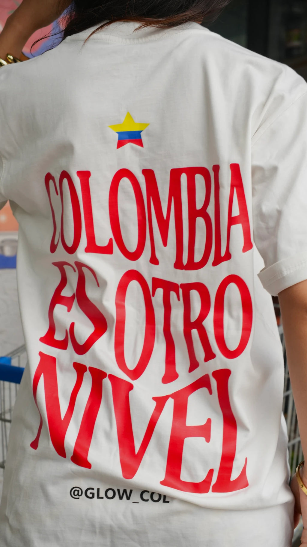 T-shirt Colombia Blanca
