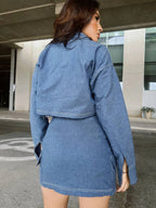 Falda Short Cargo Drill Stretch