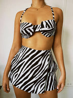 Falda Short Print Zebra