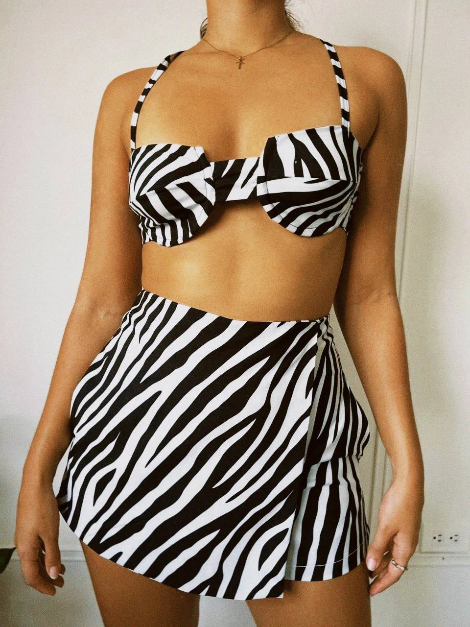 Falda Short Print Zebra