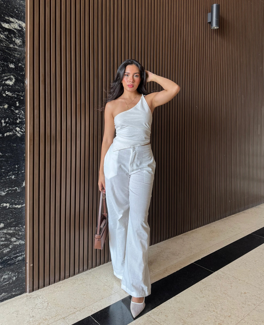 Pantalon Lino Blanco