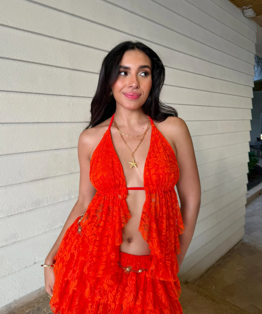 Blusa Scarf Tropicoqueta