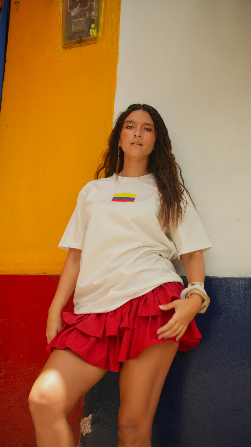 T-shirt Colombia Blanca