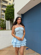 Vestido Crunch Azul