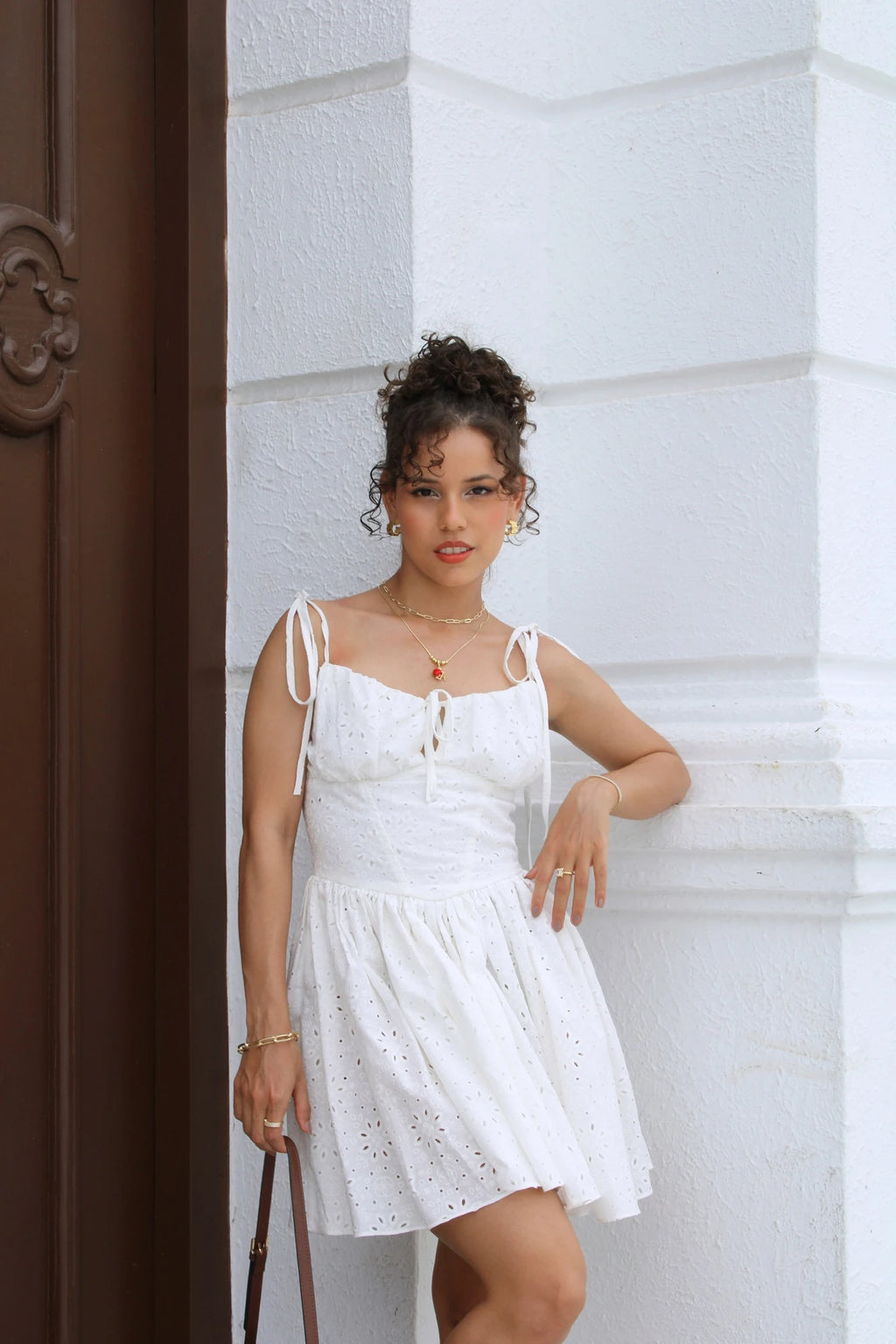 Vestido Ojalillo Romantico