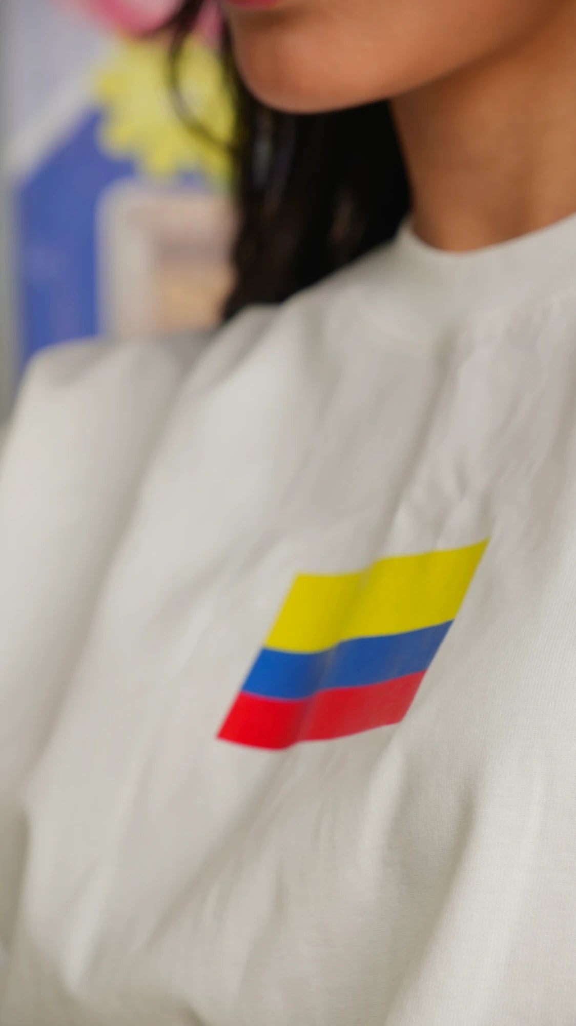 T-shirt Colombia Blanca