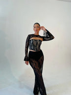 Corset Encaje Negro