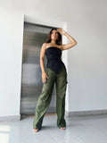 Pantalon Cargo Verde