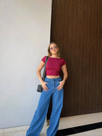 Blusa Basic Backout Red Wine