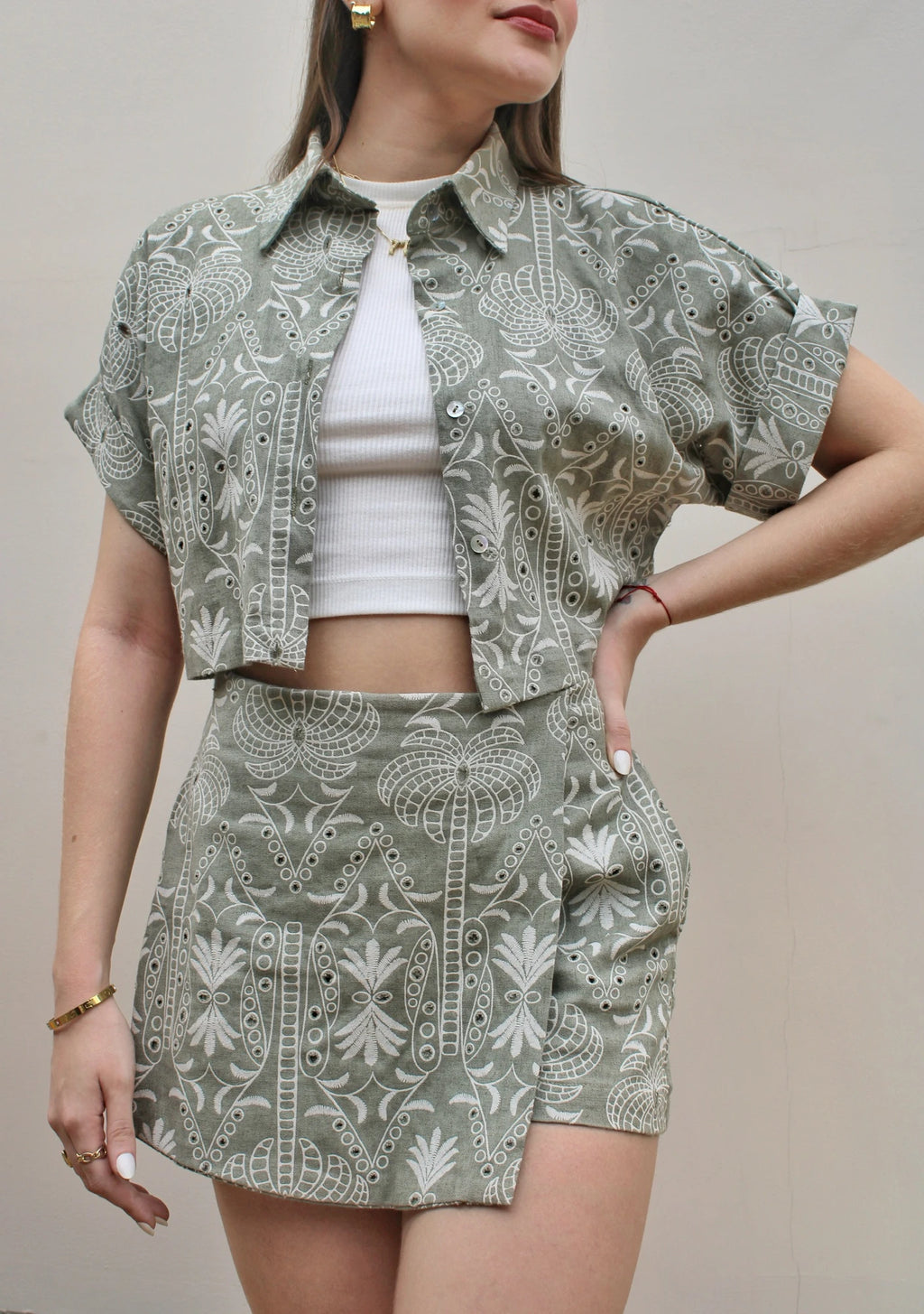 Camisa Ojalillo Verde