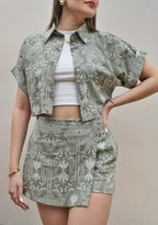 Camisa Ojalillo Verde