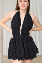 Vestido Negro Lino Boleros