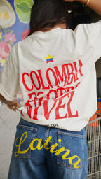 T-shirt Colombia Blanca