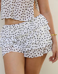 Falda Short Polka Dots Blanca