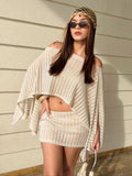 Blusa 7 Ways Crochet Nude Brillante