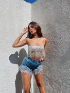 Short Denim Flecos Shine