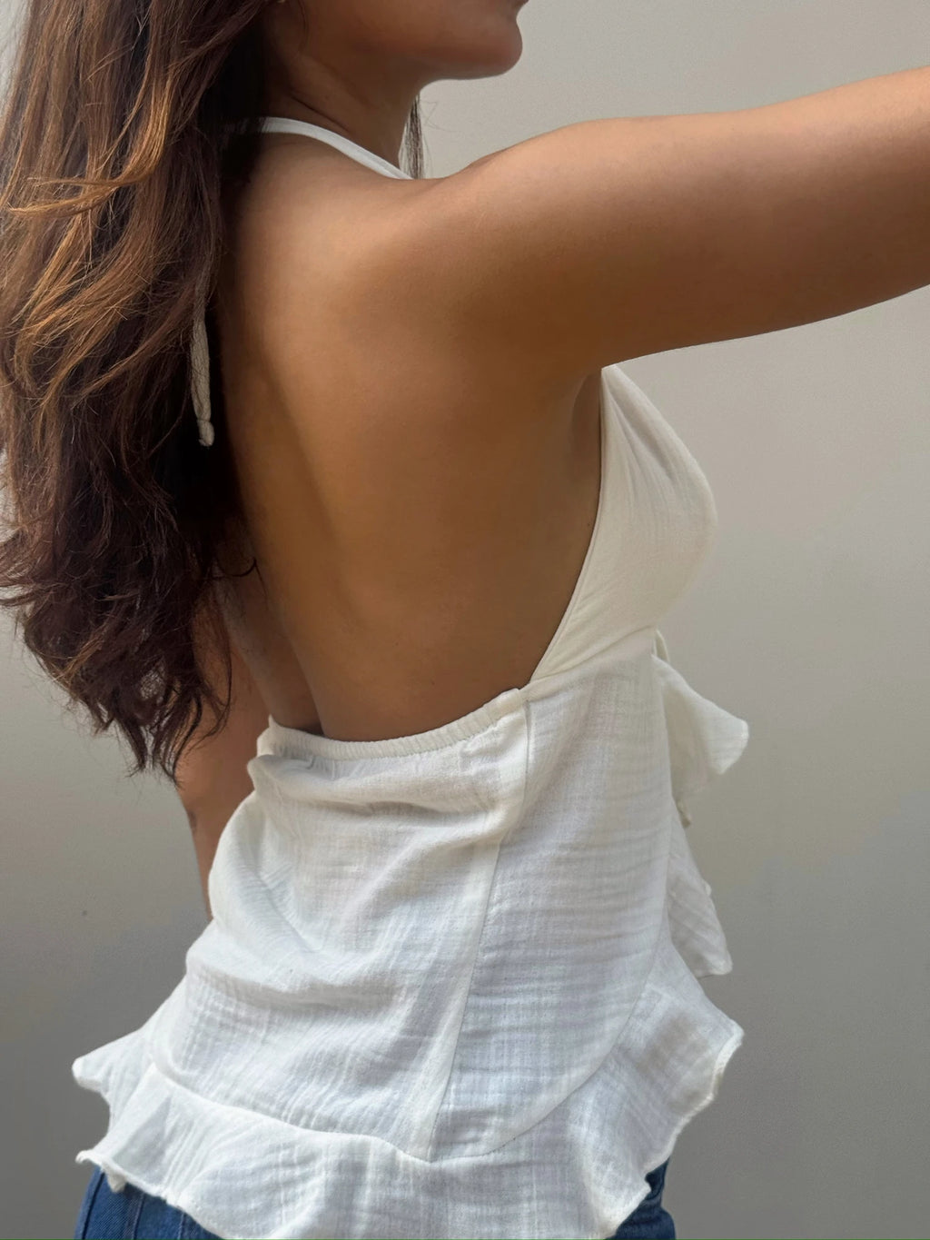 Blusa Lino Sirena Blanca