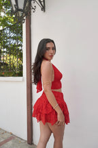 Top Encaje Rojo