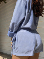 Falda Short Lazo Azul