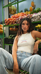 Tank Top Colombia Star Blanco