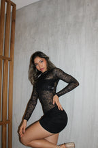 Vestido Encaje Negro