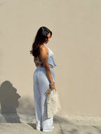 Pantalon Rayas Azul