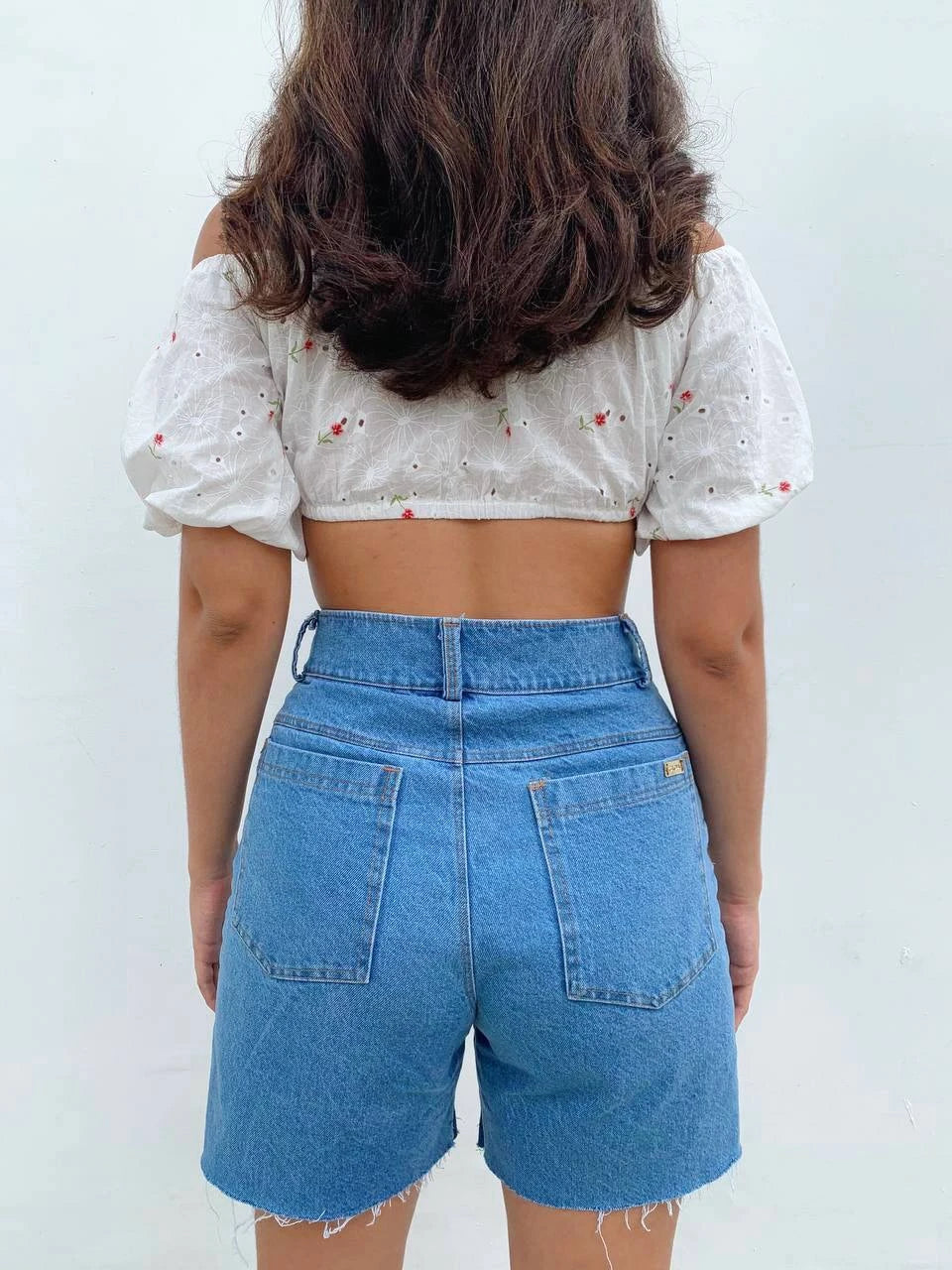 Crop Top Ojalillo Flores