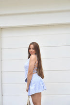 Blusa Asimetrica Rayas Azul