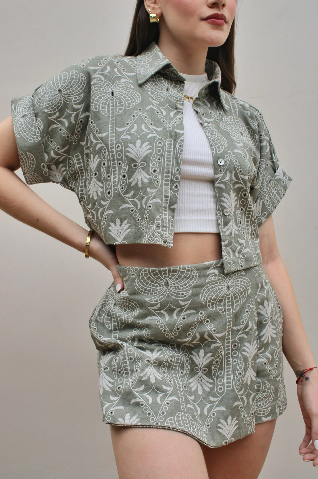Camisa Ojalillo Verde