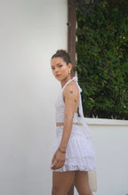 Falda Short Encaje blanca