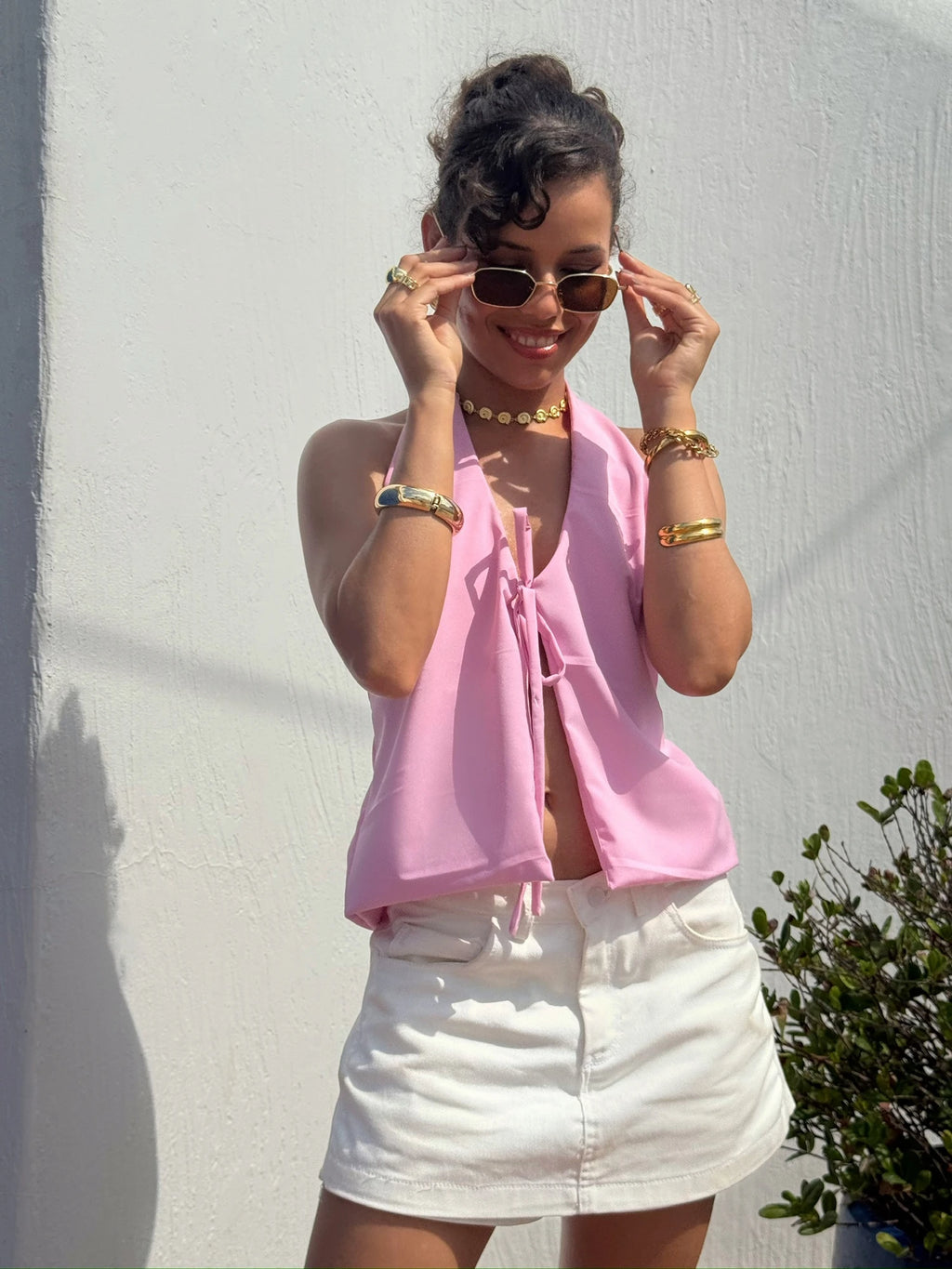Blusa Lazos Rosa