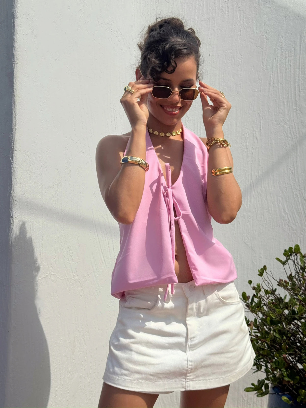 Blusa Lazos Rosa