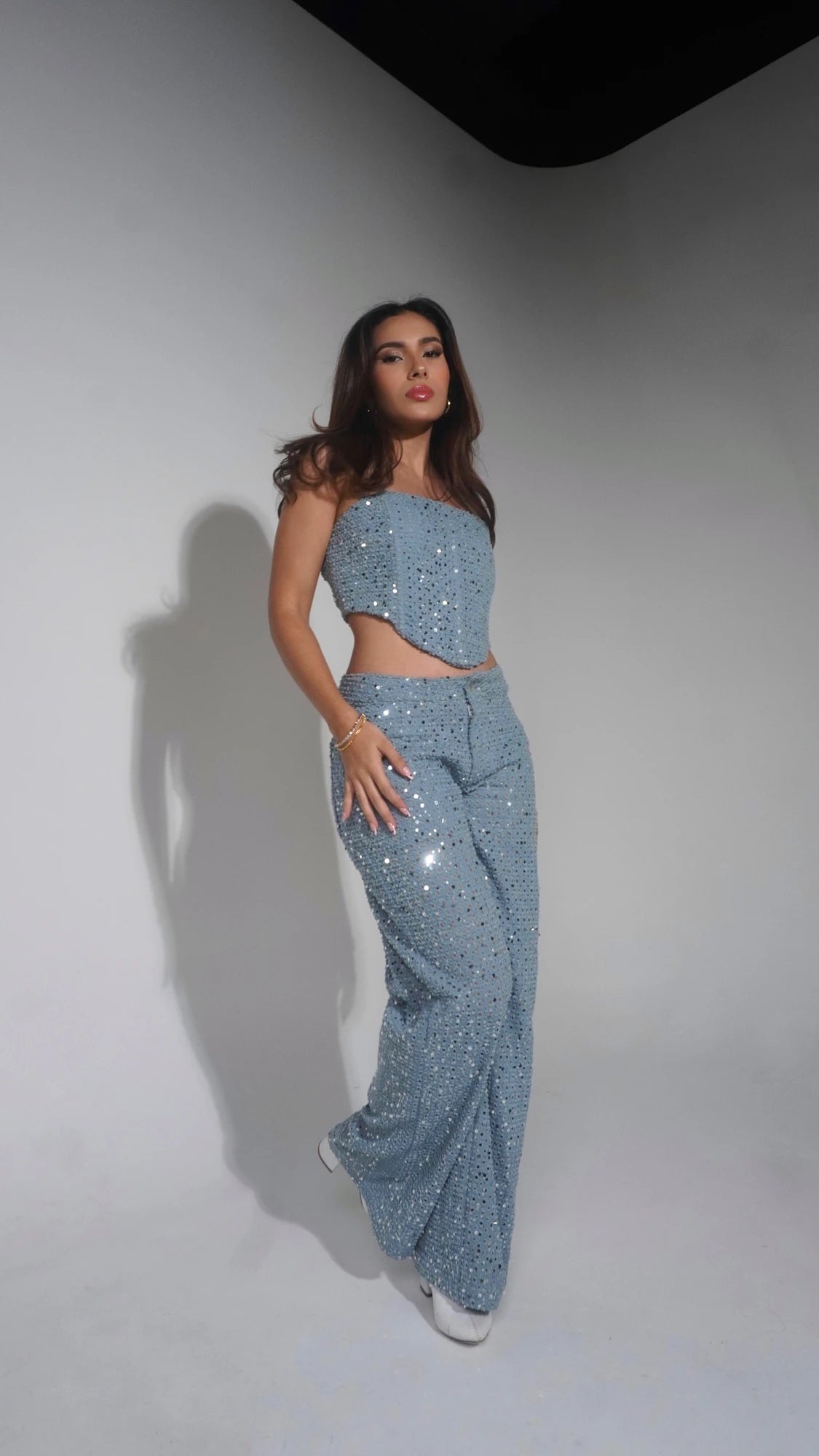 Pantalon Denim Lentejuelas