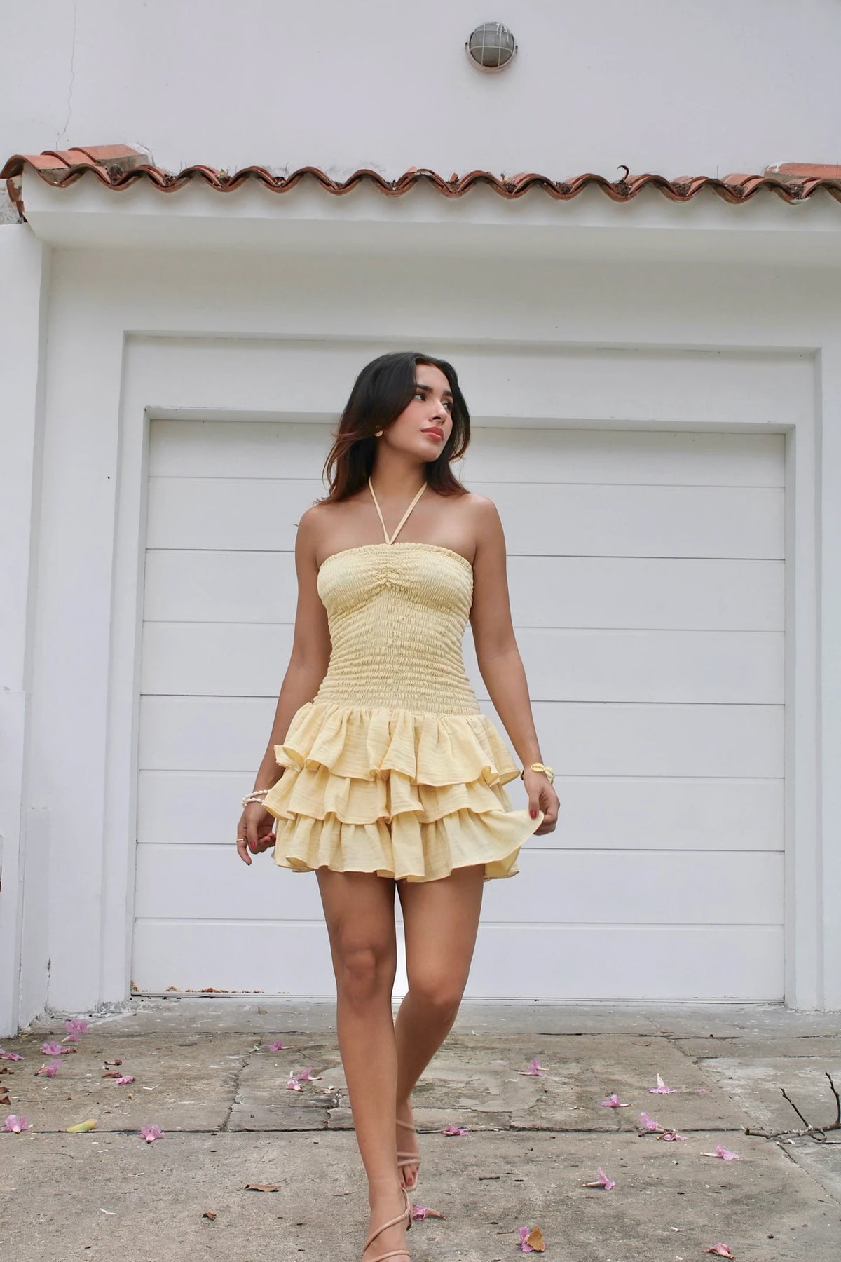 Vestido Crunch Amarillo