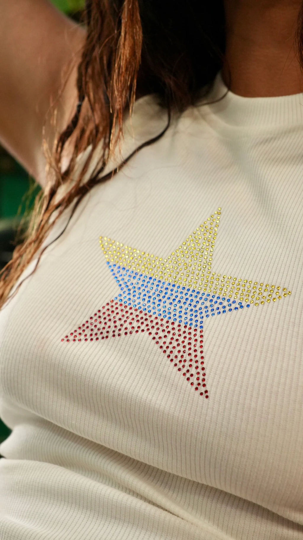 Tank Top Colombia Star Blanco