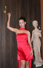 Vestido Coctel Corto Rojo