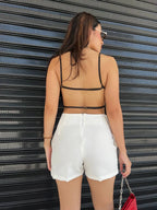 Falda Short Basic Beige