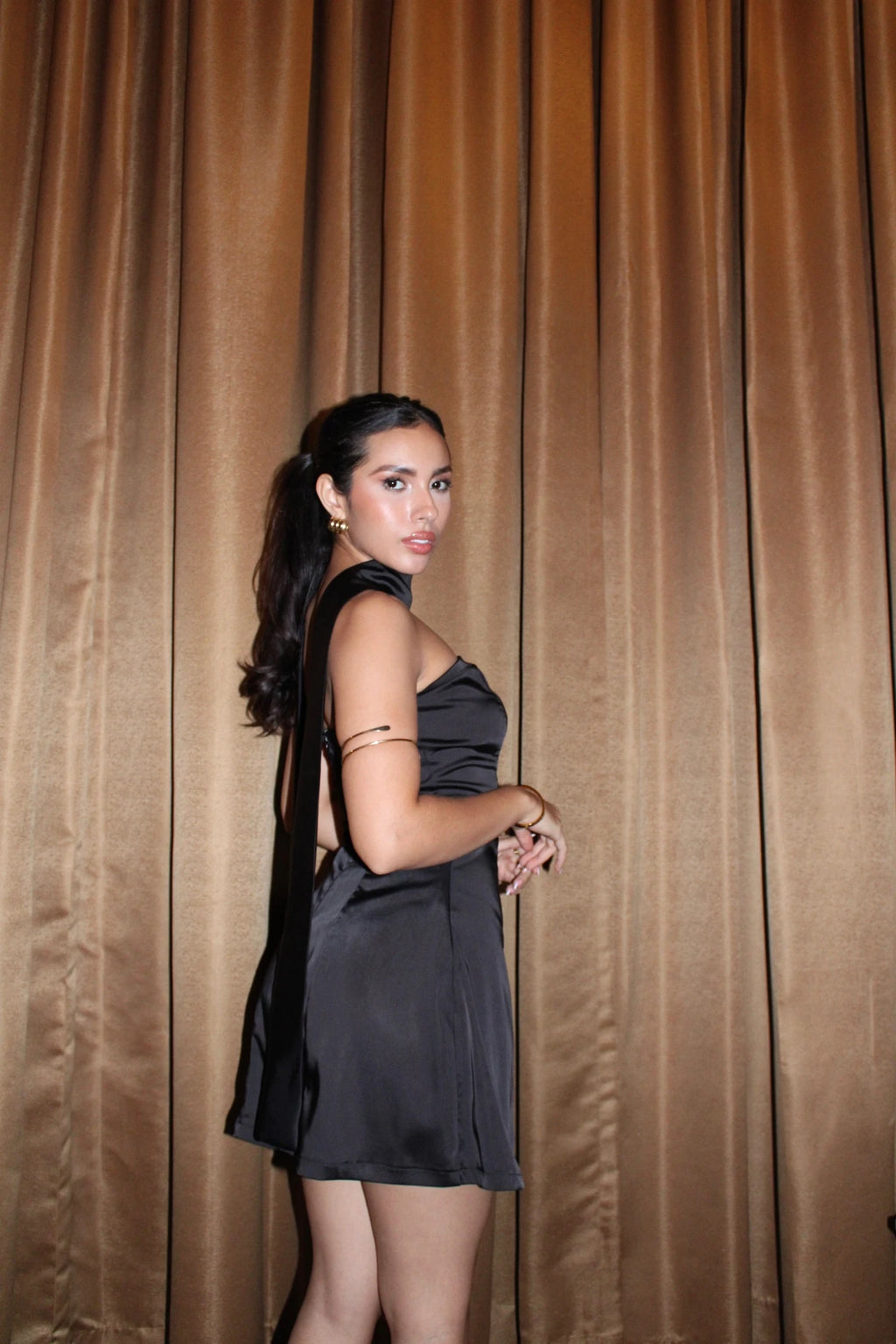 Vestido Coctel Corto Negro