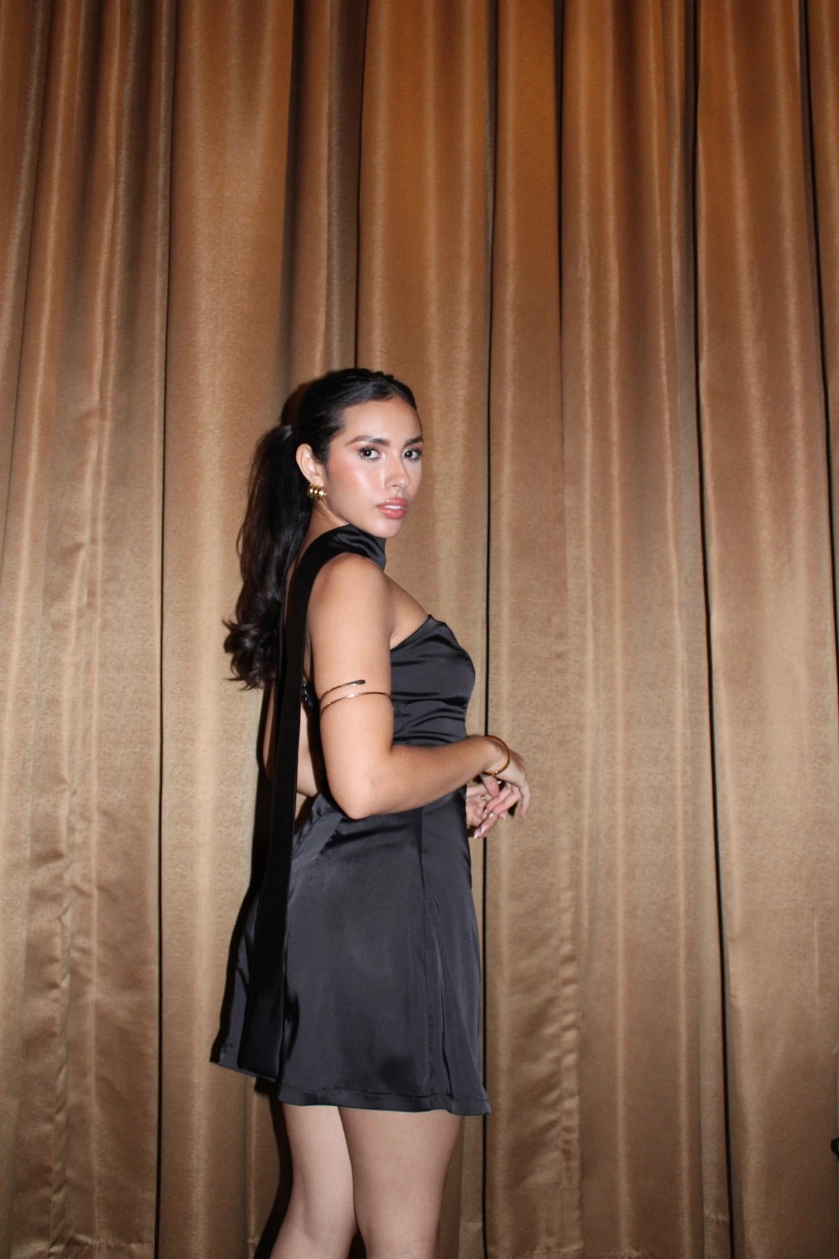 Vestido Coctel Corto Negro