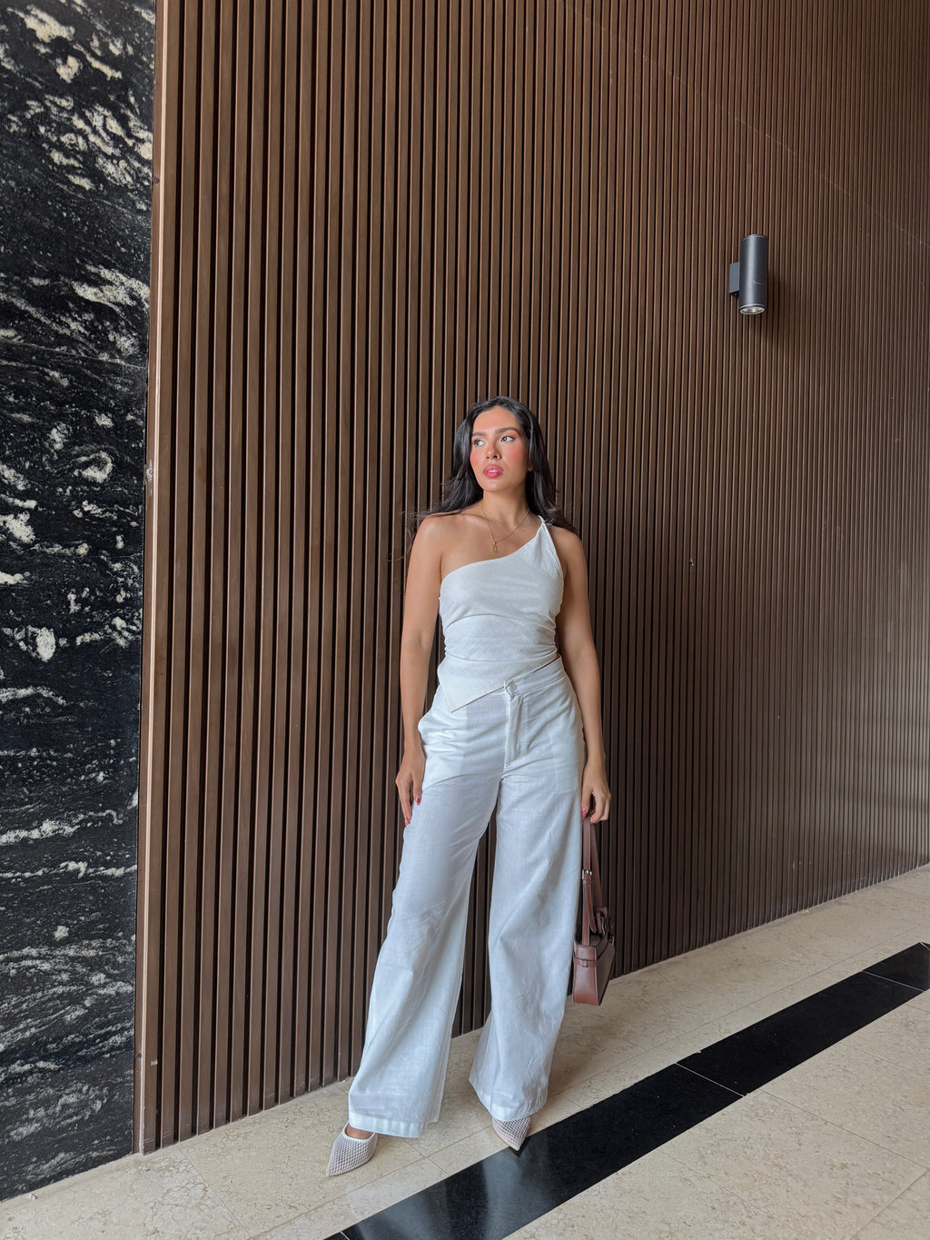 Pantalon Lino Blanco