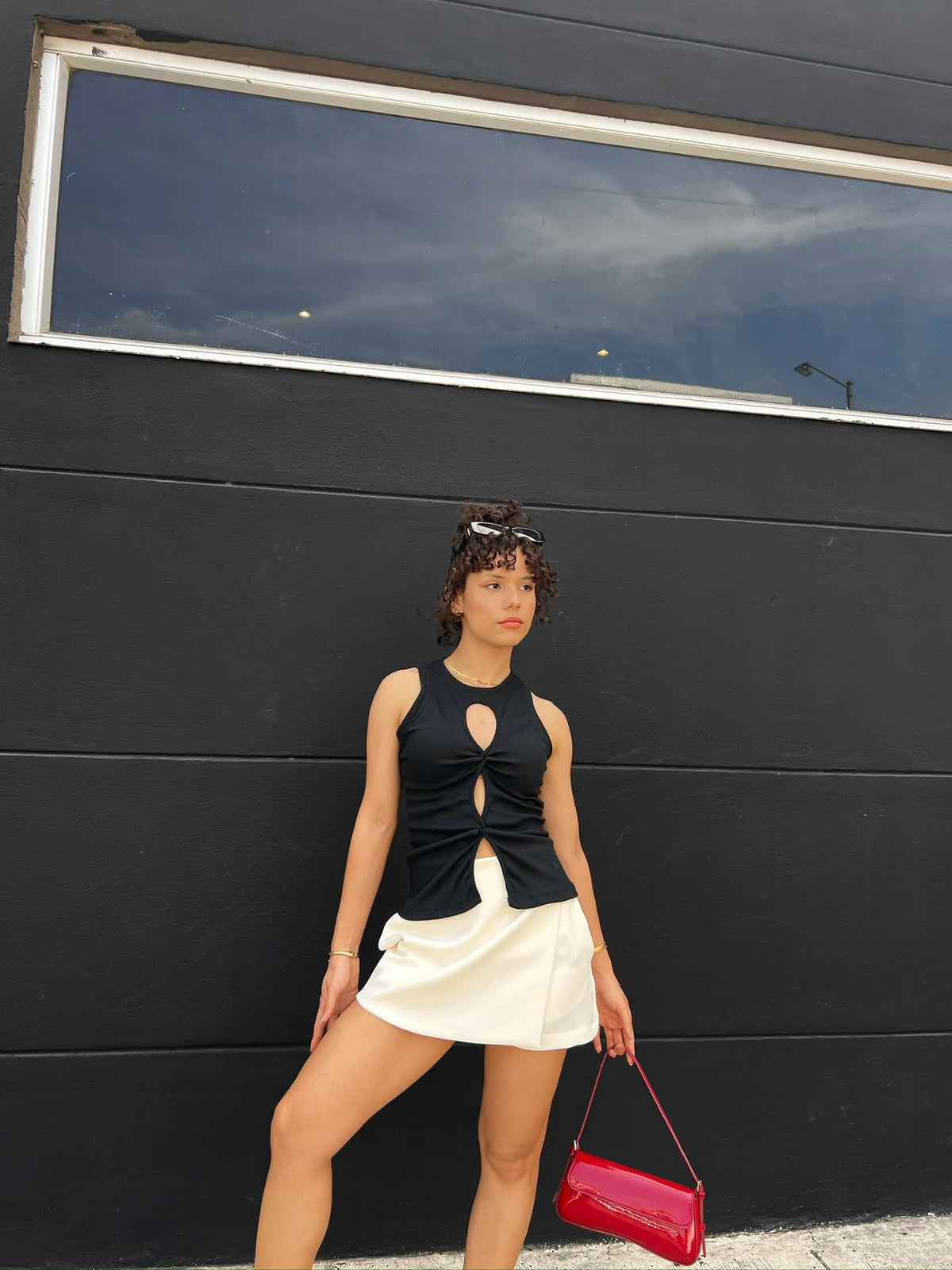 Tank Top Nudo Negro