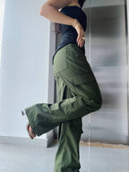 Pantalon Cargo Verde